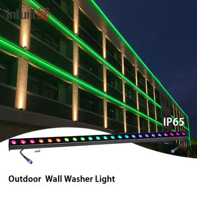 IP65 ngoài trời đèn LED đèn rửa tường RGBW 24 * 2W 4-in-1 DMX512 Đường chiếu sáng sân khấu tuyến tính cho kiến trúc phong cảnh Xây dựng trang trí ngoài trời