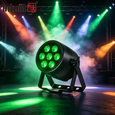 IP65 chống nước nhôm LED Par Light 7x20W RGBWA UV 6in1 DMX512 Professional Stage Uplight cho sự kiện ngoài trời