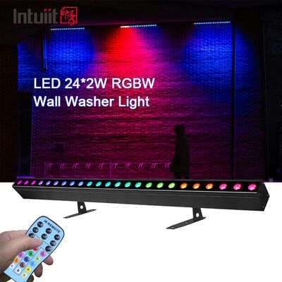 Bán 4in1 RGBW LED 24*2W Máy Giặt Treo Tường Tuyến Tính Dải Ánh Sáng Điều Khiển Âm Thanh DMX Giai Đoạn Rửa đèn Cho Hộp Đêm