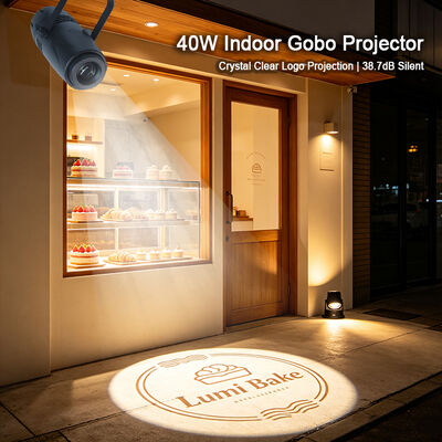Máy chiếu logo Gobo LED 40W Đèn chiếu quảng cáo thương mại