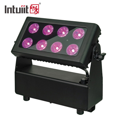 DMX512 Đèn sân khấu LED chạy bằng pin cho buổi hòa nhạc Đèn chiếu RGBW