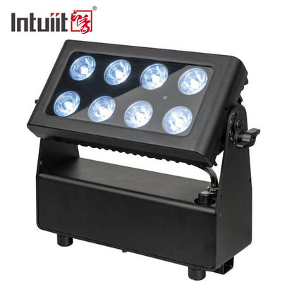 Rgbw 8x15w Dmx Đèn chiếu sáng sân khấu chống thấm nước Dmx chạy bằng pin