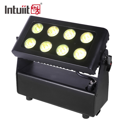 Đèn chiếu sáng phẳng 566lm LED chiếu sáng 8X15W Thiết bị chiếu sáng dùng pin Ánh sáng nhuộm bên