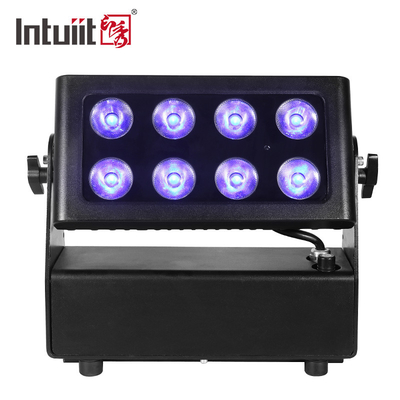 Máy giặt tường ngoài trời chống nước IP65 8 * 15W 4 trong 1 RGBW Đèn led sân khấu treo tường