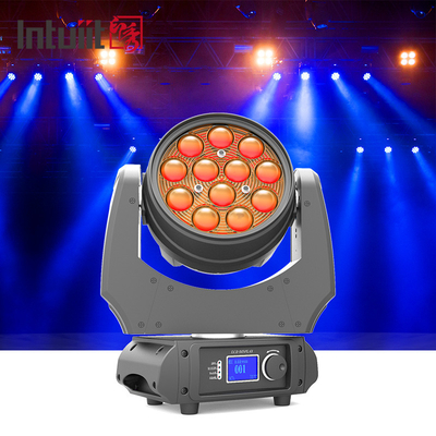 RGBW 4 - In - 1 Zoom 5-60 độ Chùm đèn LED di chuyển Đèn chiếu sáng góc rộng 12x10W